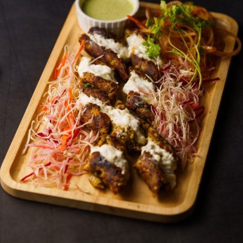 Lamb Seekh Kebab Platter
